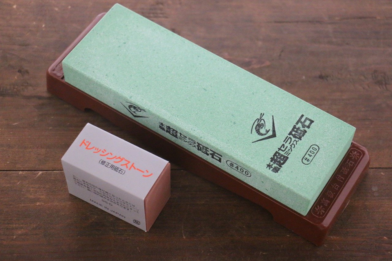 ナニワ超セラミックス砥石 台付 - #400 - 清助刃物
