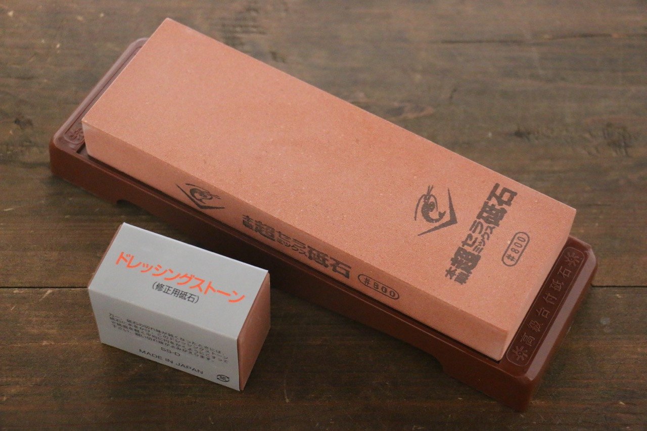 ナニワ超セラミックス砥石 台付 - #800 - 清助刃物