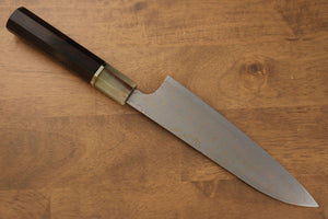 佐治 武士 R2/SG2 有色ダマスカス 牛刀包丁 和包丁 180mm リング付き黒檀柄 - 清助刃物