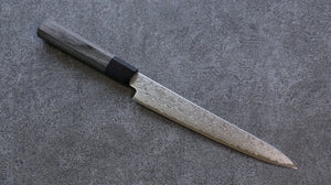 清助 V金10号 ダマスカス ペティーナイフ 和包丁 180mm グレー合板柄 - 清助刃物