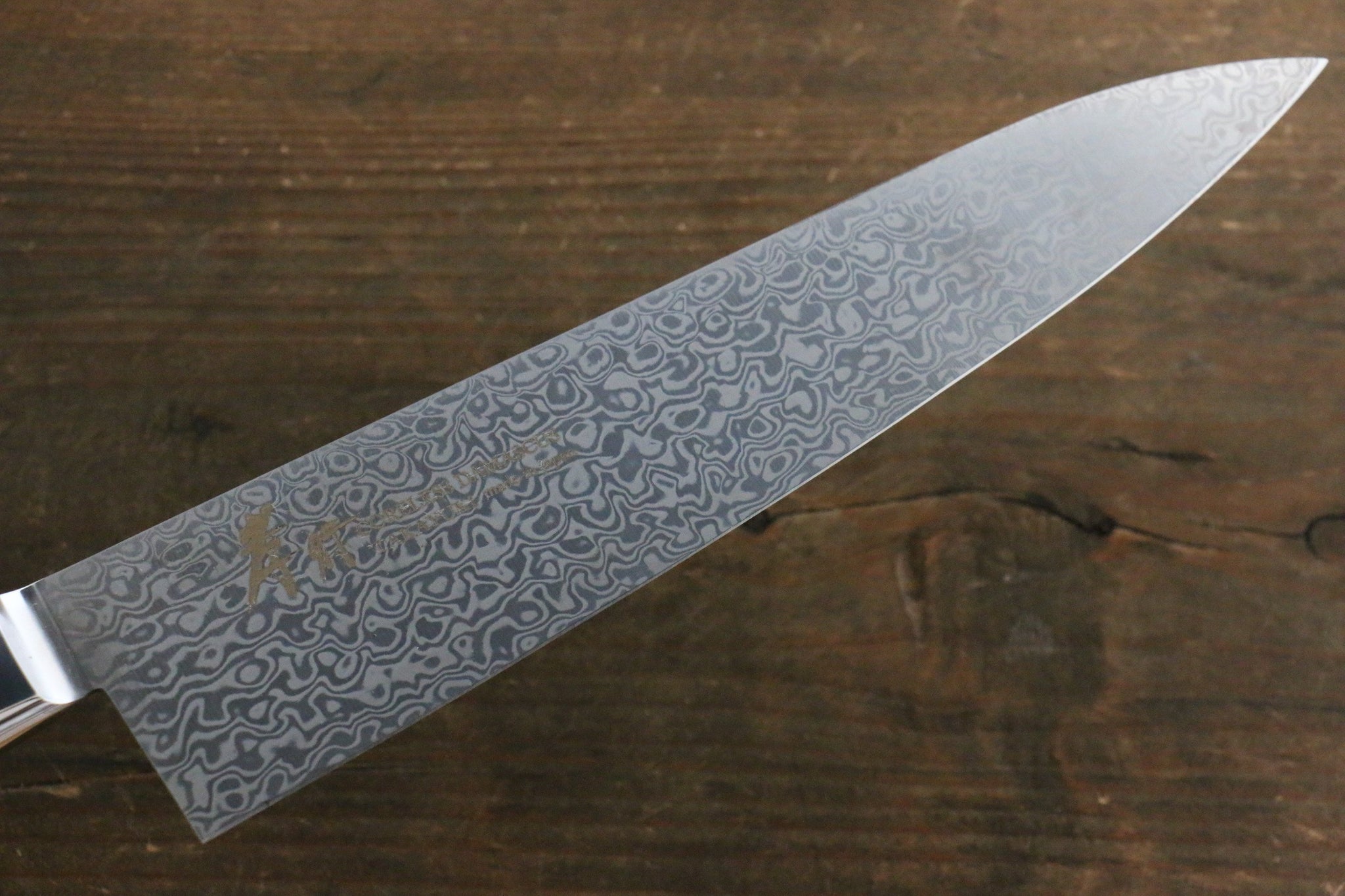 堺 孝行 コアレス ダマスカス 牛刀包丁 210mm デザートアイアンウッド（杉原モデル）柄 - 清助刃物