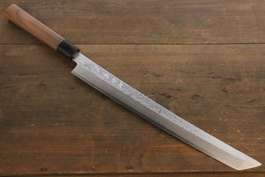 田中 誠貴 V金10号 先丸蛸引包丁  330mm ウォルナット柄 - 清助刃物