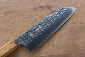 黒崎 優 閃光 R2/SG2 鎚目 三徳包丁 和包丁 165mm 樫漆塗り柄 - 清助刃物