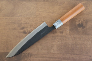 山本 直 白ニ鋼 黒打 牛刀包丁 和包丁 180mm 桜柄 - 清助刃物