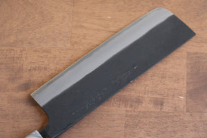 山本 直 白ニ鋼 黒打 菜切包丁 和包丁 180mm 桜柄 - 清助刃物