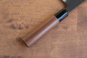 山本 直 青紙 黒打 菜切包丁 和包丁 165mm ウォルナット柄 - 清助刃物