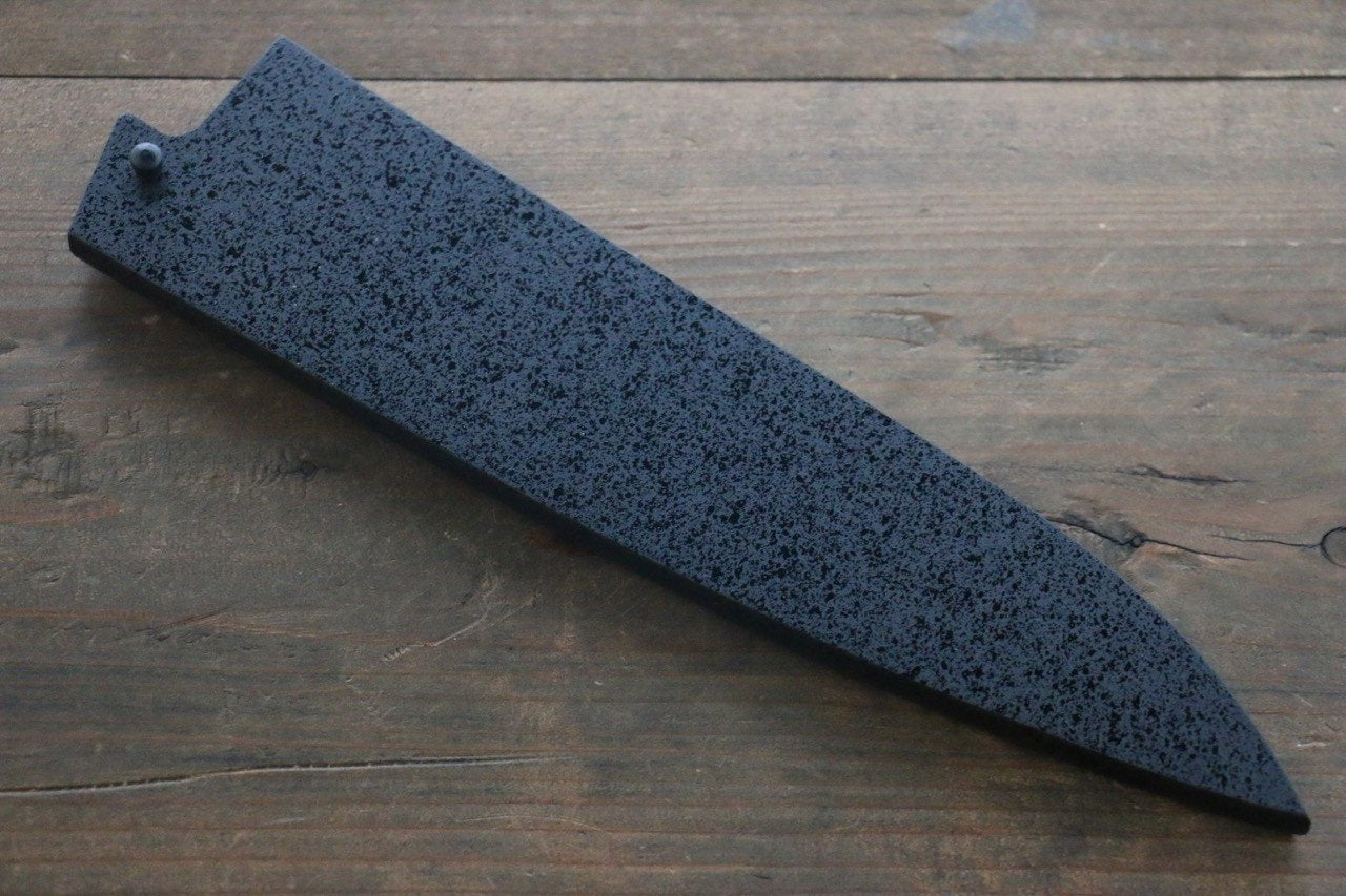 黒石目鞘 牛刀包丁用  黒合板ピン付き 210mm - 清助刃物
