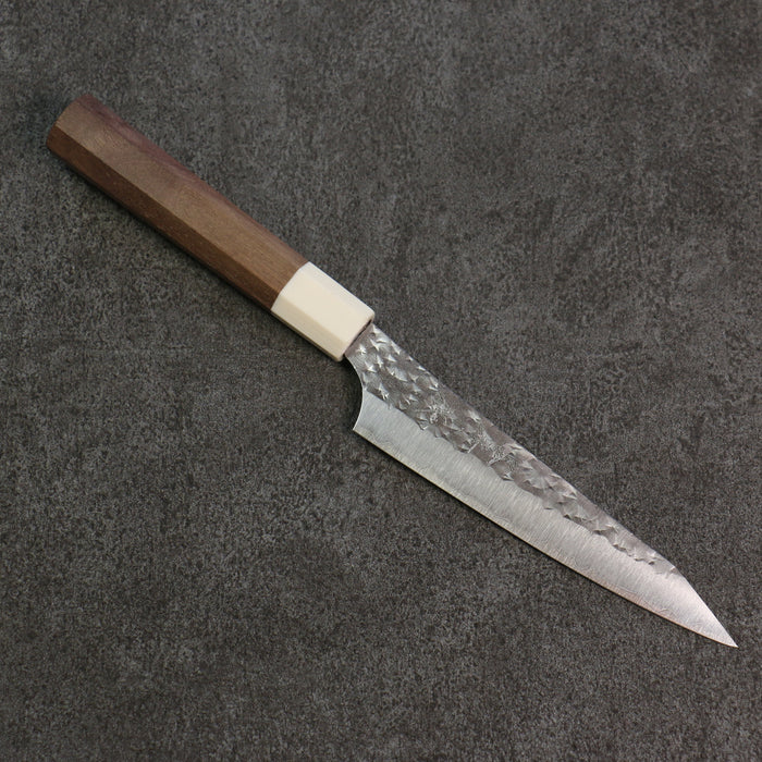 黒崎 優 閃光 鋭 R2/SG2 鎚目 ペティーナイフ 和包丁 130mm ウォルナット柄