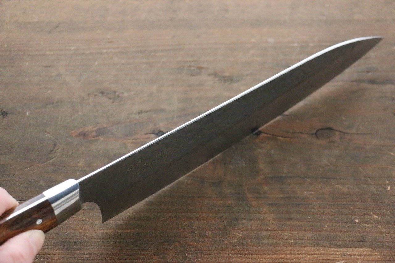 堺 孝行 VG10 33層 ダマスカス 牛刀包丁  210mm デザートアイアンウッド（杉原モデル）柄 - 清助刃物