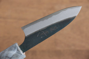 昌景 水 青ニ鋼 黒仕上げ ペティーナイフ  80mm アメリカンチェリー柄 - 清助刃物