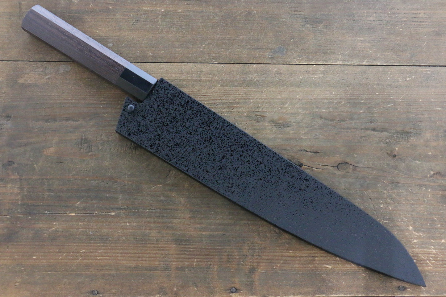 黒石目鞘 牛刀包丁用  黒合板ピン付き 270mm - 清助刃物