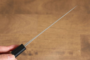 山本 直 V金10号 梨地 ダマスカス ペティーナイフ 和包丁 140mm ウォルナット柄 - 清助刃物