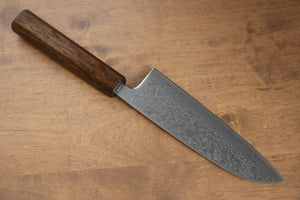 清助 V金10号 鏡面仕上げ ダマスカス 三徳包丁 和包丁 165mm 樫柄 - 清助刃物