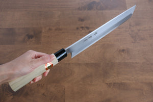 堺 孝行 霞研 白鋼 骨切包丁(鱧切り) 和包丁 270mm 朴柄 - 清助刃物