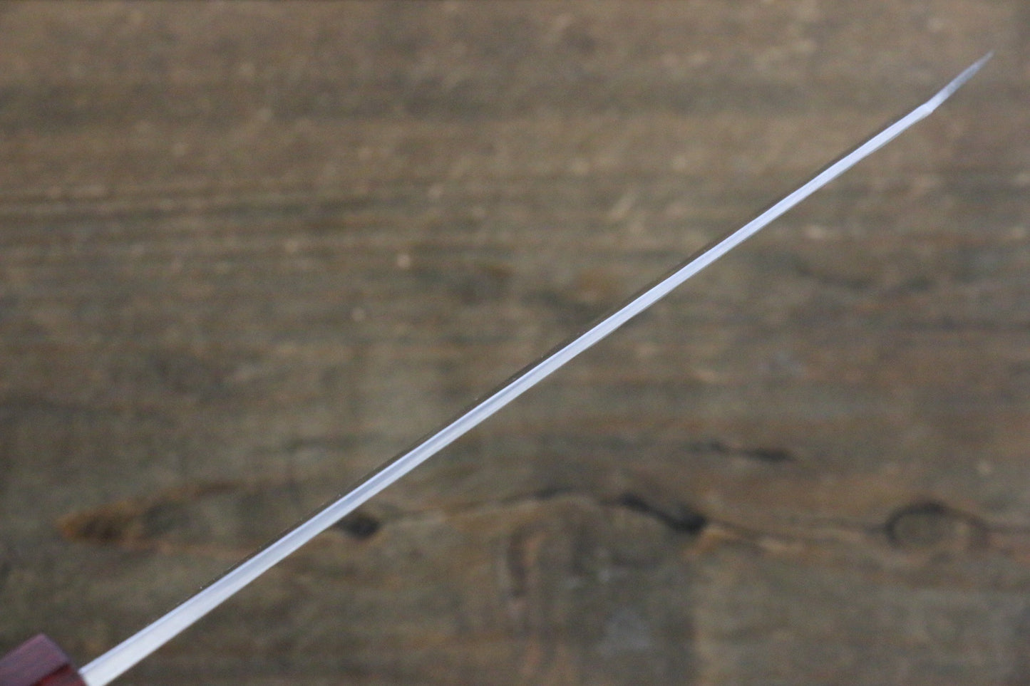 加藤 義実 銀三鋼 鎚目 文化包丁 165mm  赤ホンジュラスローズウッド柄 - 清助刃物