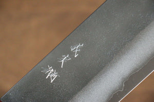 加藤 義実 青スーパー鋼 梨地 菜切包丁 和包丁 170mm 赤ホンジュラス柄 - 清助刃物