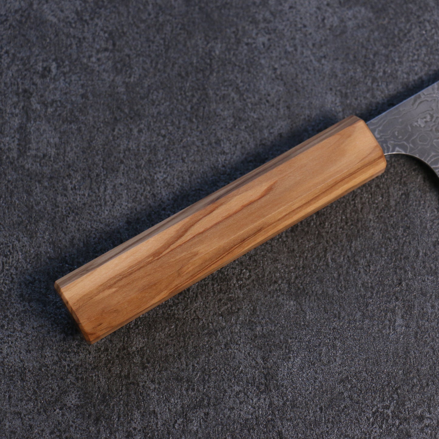 加藤 義実 V金10号 ダマスカス 牛刀包丁  210mm オリーブの木柄 - 清助刃物