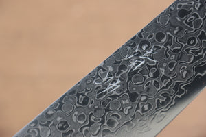 清助 AUS10 45層 鏡面仕上げ ダマスカス 牛刀包丁 和包丁 210mm 黒合板柄 - 清助刃物