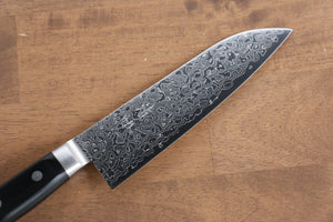 清助 AUS10 45層 鏡面仕上げ ダマスカス 三徳包丁 和包丁 170mm 黒合板柄 - 清助刃物