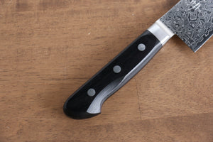 清助 AUS10 45層 鏡面仕上げ ダマスカス 三徳包丁 和包丁 170mm 黒合板柄 - 清助刃物