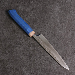 加藤 義実 水面 R2/SG2 鎚目 ペティーナイフ 和包丁 150mm 青洋タイプ柄 - 清助刃物