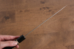 清助 モリブデン鋼（MOL） スライサーナイフ 和包丁 180mm 黒合板柄 - 清助刃物