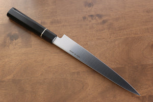 清助 モリブデン鋼（MOL） スライサーナイフ  210mm 黒合板柄 - 清助刃物