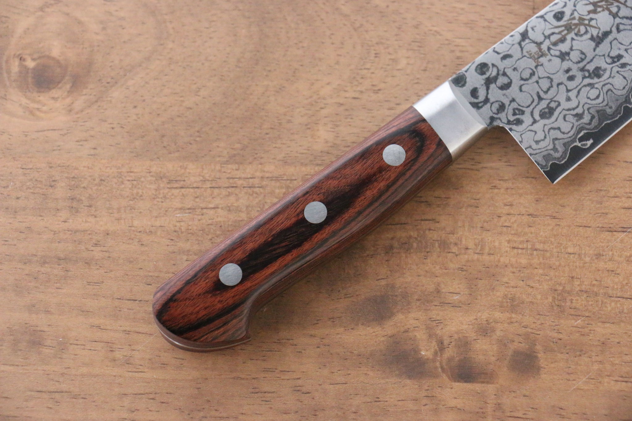 堺 孝行 V金10号 17層ダマスカス 鏡面仕上げ 三徳包丁&ペティナイフセット  mm - 清助刃物