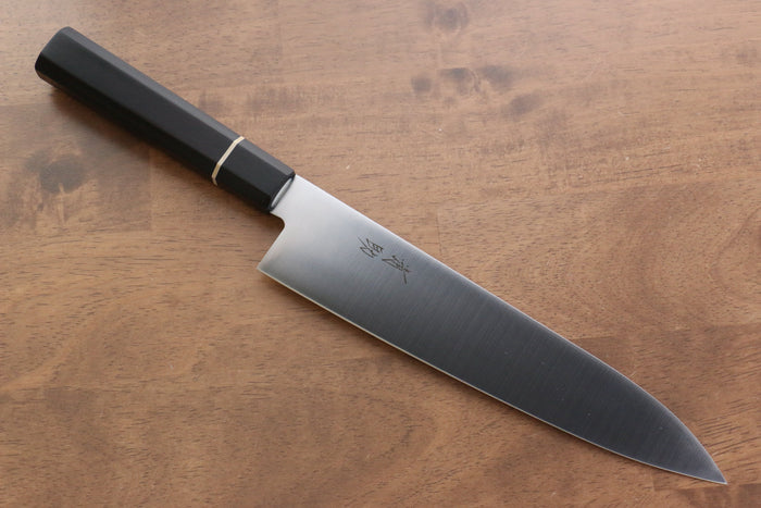 清助 モリブデン鋼（MOL） 牛刀包丁 和包丁 210mm 黒合板柄