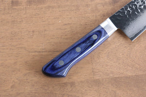清助 V金10号 33層 鎚目 ダマスカス 牛刀包丁 和包丁 210mm 青合板柄 - 清助刃物