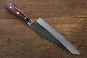 加藤 義実 青スーパー鋼 黒打 牛刀包丁 和包丁 180mm 合板柄 - 清助刃物