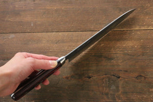 加藤 義実 青スーパー鋼 黒打 牛刀包丁 和包丁 180mm 合板柄 - 清助刃物