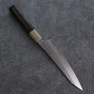 黒崎 優 閃光 R2/SG2 鎚目 ペティーナイフ 和包丁 150mm 黒檀柄 - 清助刃物