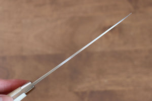 佐治 武士 R2/SG2 ダイヤモンド仕上げ ダマスカス ペティーナイフ  130mm 牛骨柄 - 清助刃物