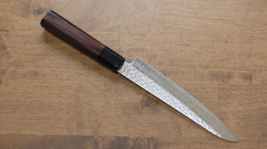 清助 AUS10 45層ダマスカス ペティーナイフ 和包丁 150mm 紫檀柄 - 清助刃物