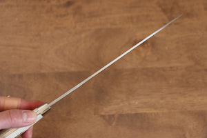 佐治 武士 R2/SG2 ダイヤモンド仕上げ ダマスカス 牛刀包丁 和包丁 180mm 牛骨柄 - 清助刃物