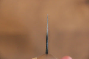 山本 直 白鋼 黒打 菜切り包丁  180mm ウォルナット柄 - 清助刃物