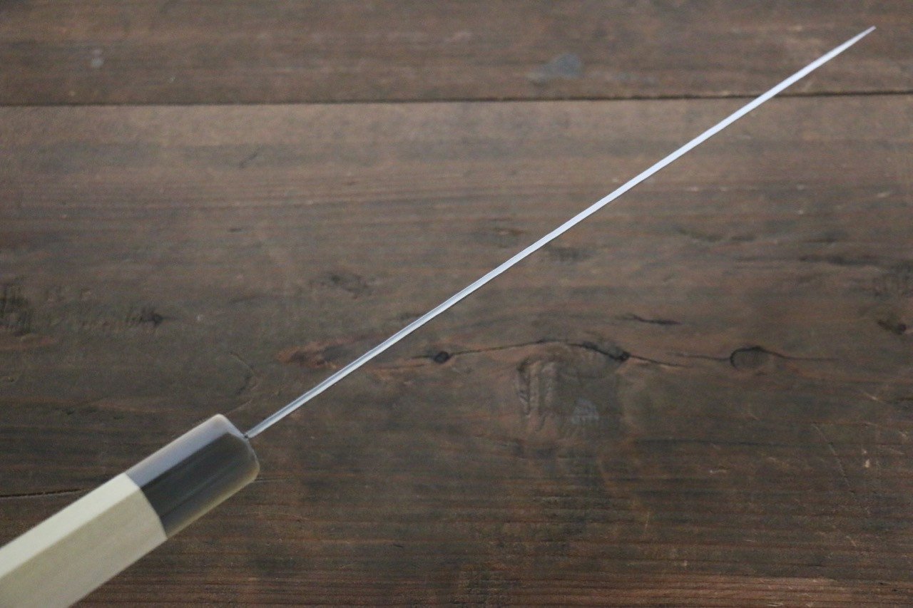 堺 孝行 AUS10 45層ダマスカス 筋引包丁  240mm 朴柄 - 清助刃物