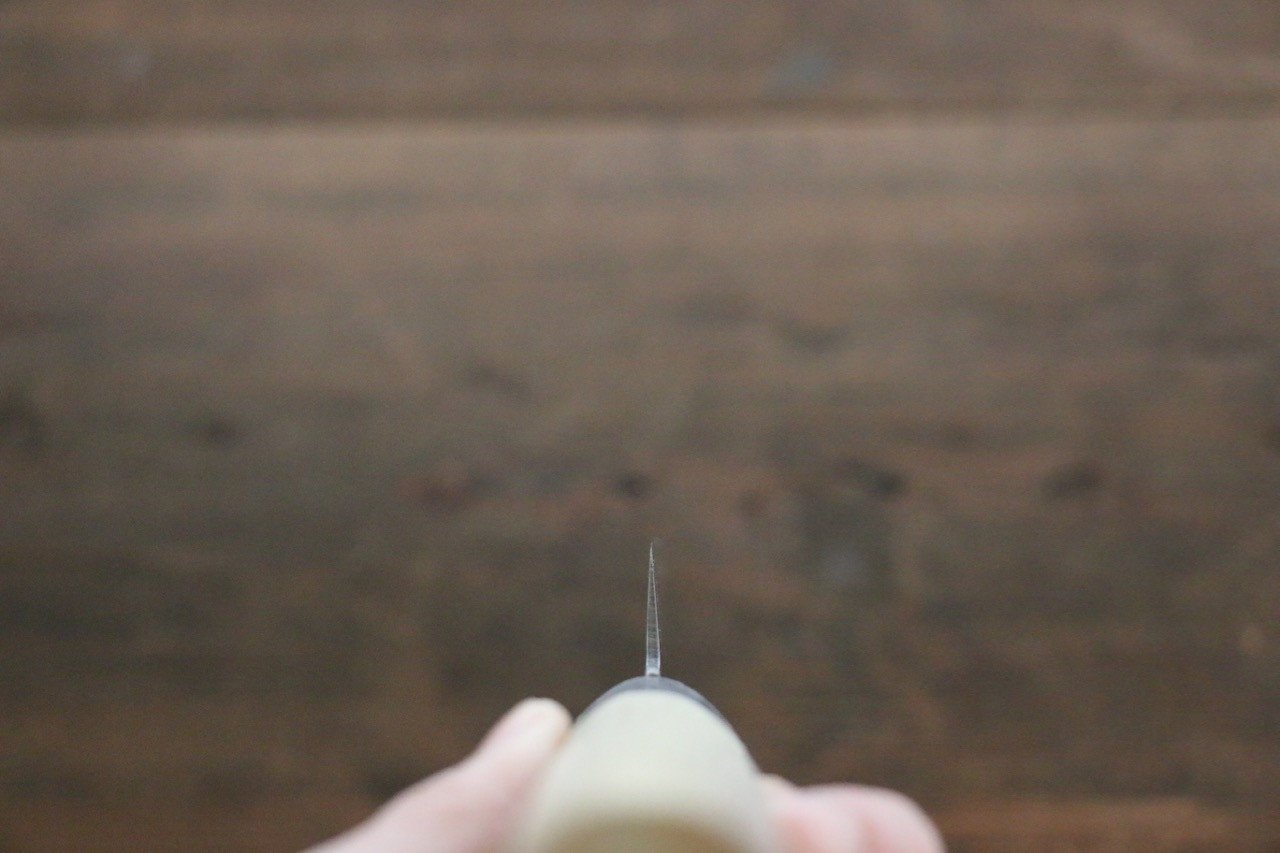 堺 孝行 AUS10 45層ダマスカス 筋引包丁  240mm 朴柄 - 清助刃物