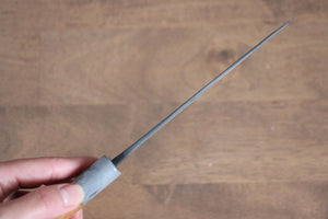 山本 直 白ニ鋼 黒打 ペティーナイフ  140mm 桜柄 - 清助刃物