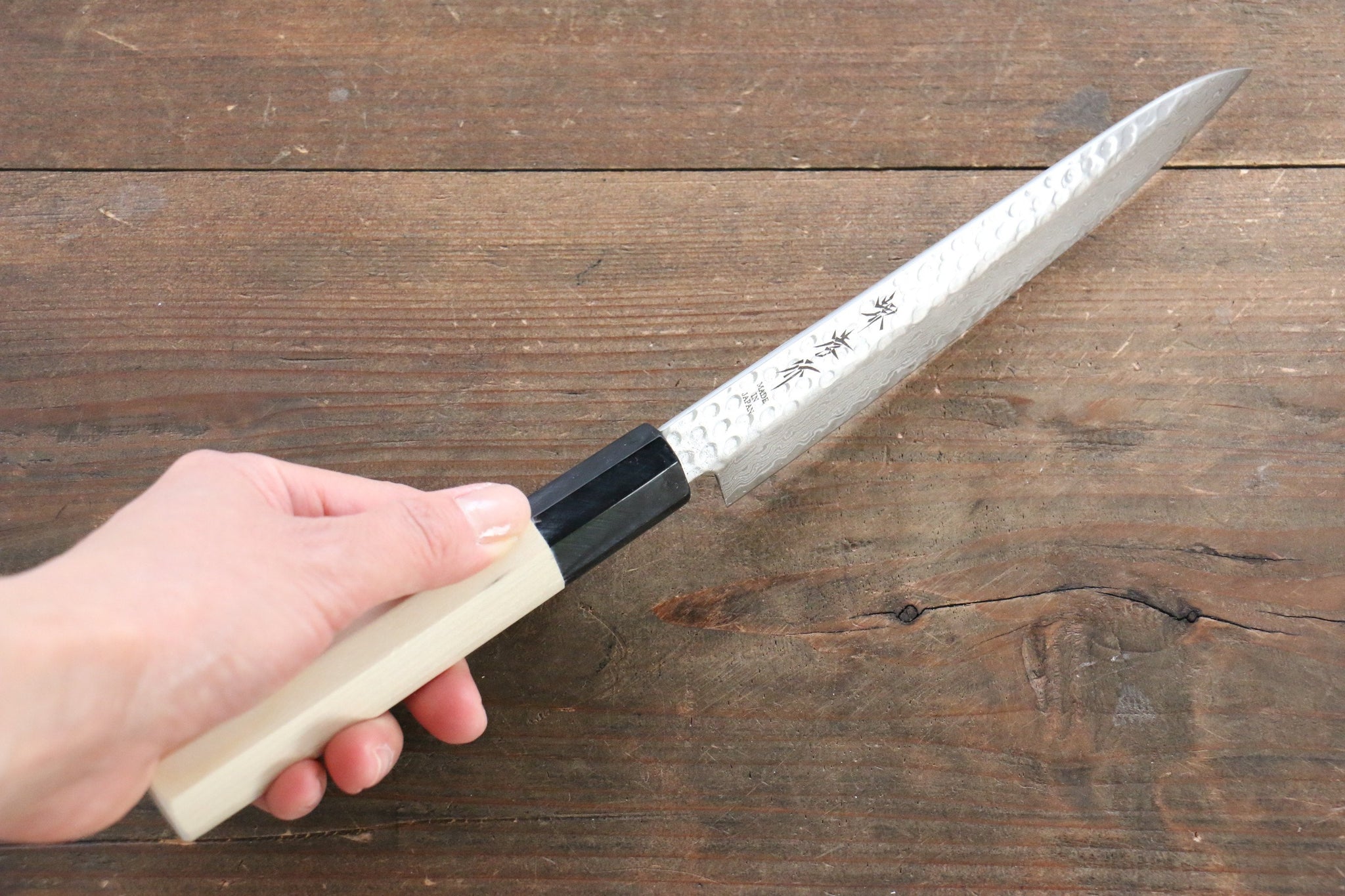 堺 孝行 AUS10 45層ダマスカス ペティーナイフ  150mm - 清助刃物