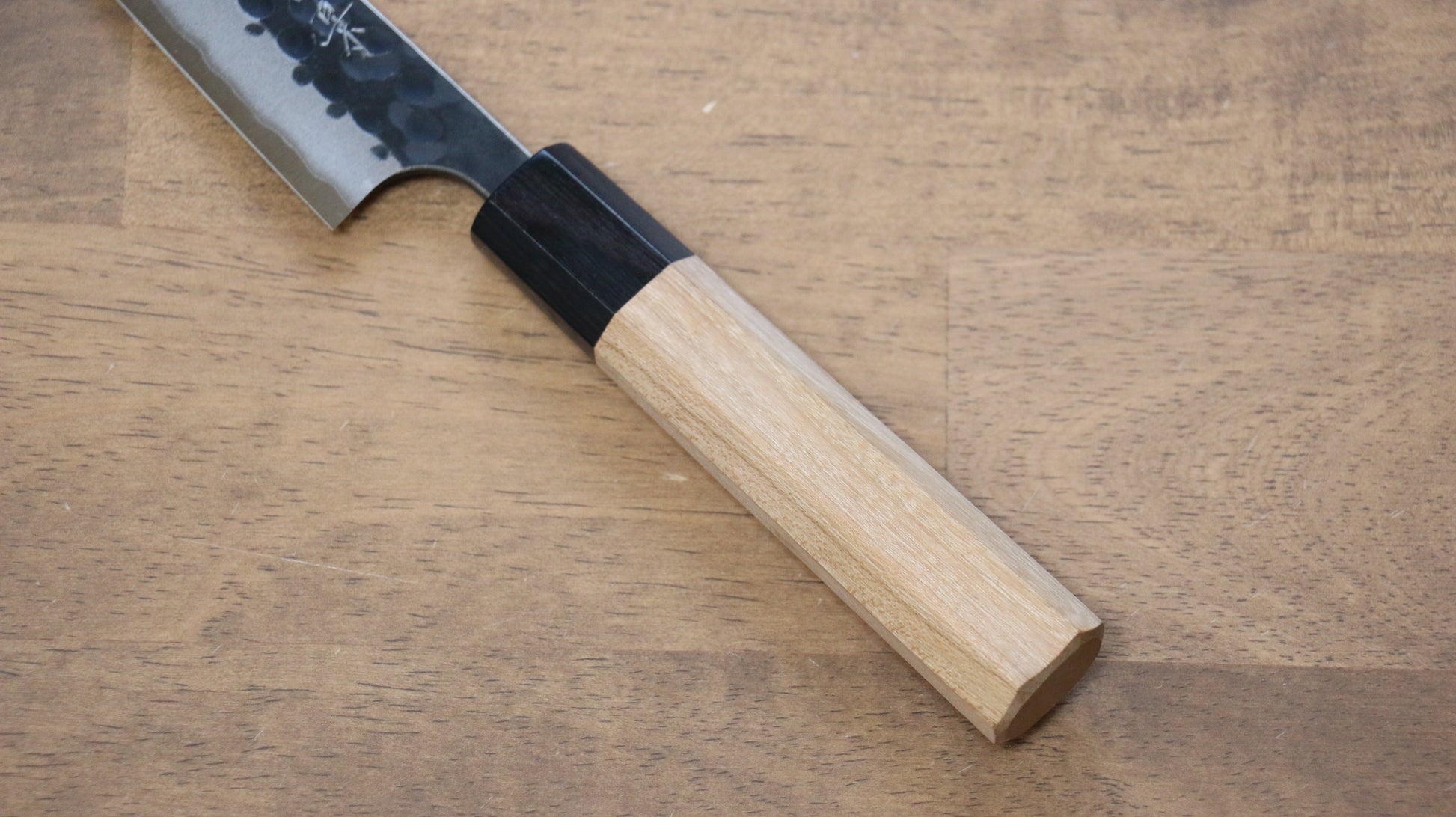 昌景 小石 青スーパー鋼 黒仕上げ ペティーナイフ  150mm アメリカンチェリー柄 - 清助刃物
