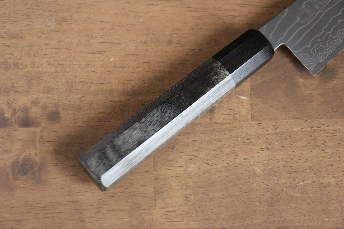 佳人 コバルトスペシャル鋼 ダマスカス 牛刀包丁  210mm グレー合板柄 - 清助刃物