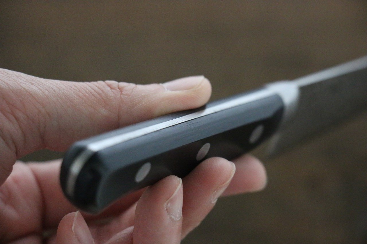 堺 孝行 AUS10 45層 鏡面仕上げ ダマスカス ペティーナイフ  135mm - 清助刃物