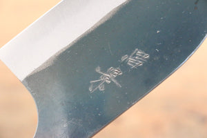 昌景 水 青ニ鋼 黒仕上げ 鎌形包丁 115mm アメリカンチェリー柄 - 清助刃物