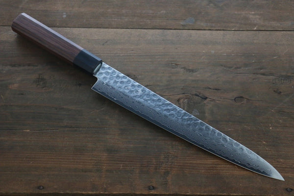 清助 AUS10 筋引包丁 240mm 紫檀柄 – 清助刃物 Japan