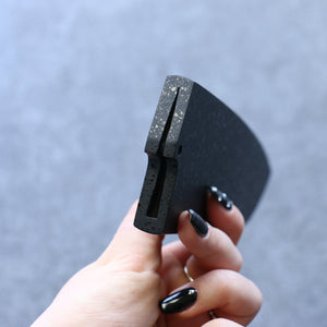 黒石目 朴 鞘 165mm 三徳包丁用 合板ピン付き - 清助刃物