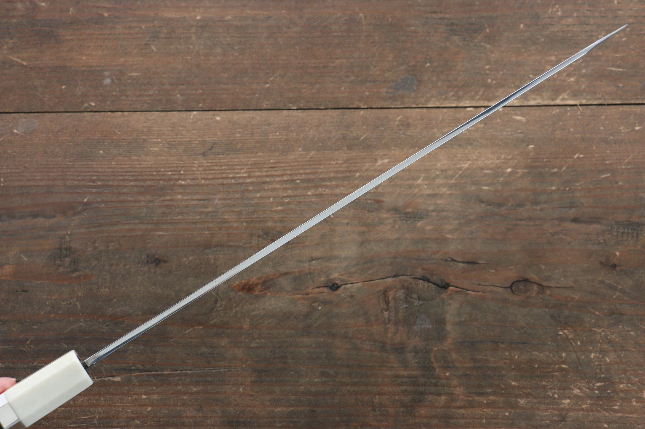 堺 孝行 青一鋼 柳刃包丁 300mm 3個リング付き花梨柄 鞘付き - 清助刃物