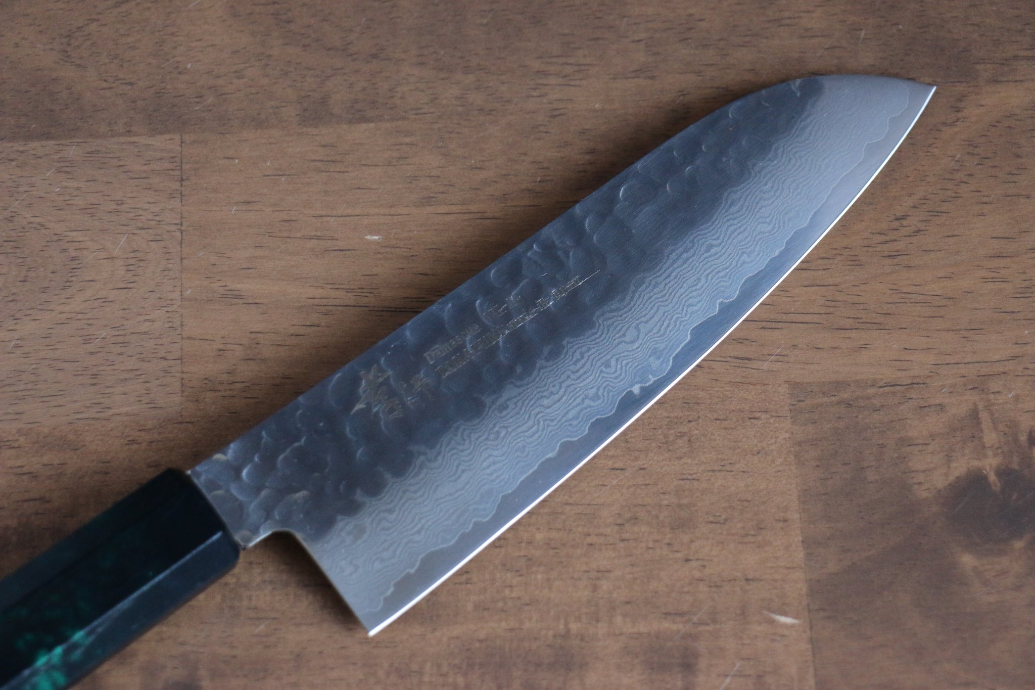 堺 孝行 なないろ VG10 33層 三徳包丁  180mm ABS樹脂(緑べっ甲)柄 - 清助刃物