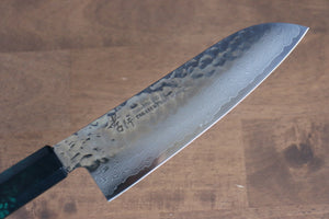 堺 孝行 なないろ VG10 33層 三徳包丁  180mm ABS樹脂(緑べっ甲)柄 - 清助刃物